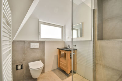 Interior of bathroom