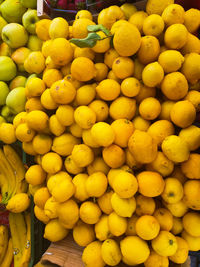 Full frame shot of fruits for sale at market stall