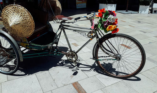 Bicycle on flower