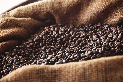 Close-up of coffee beans