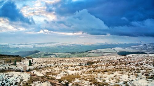 Scenic view of landscape against sky