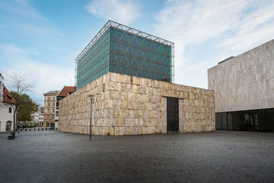 Low angle view of building against sky