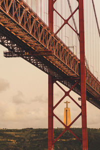 View of suspension bridge