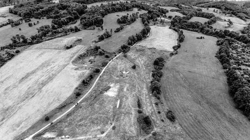 High angle view of landscape