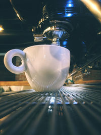 Close-up of coffee on table