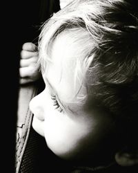 Close-up portrait of a girl