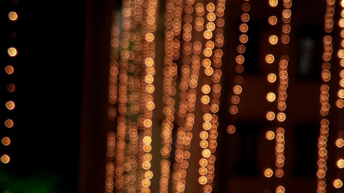 Full frame shot of illuminated lights