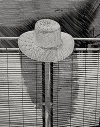 Close-up of hat against water