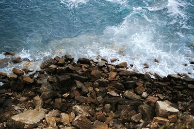 Scenic view of sea waves