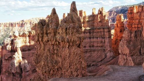 View of rock formations