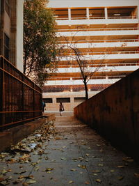 Narrow alley in city