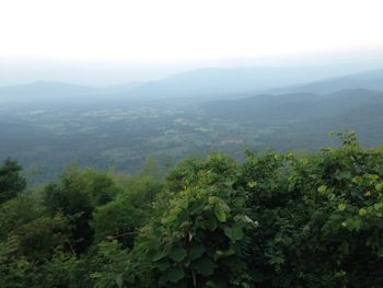 Scenic view of mountains