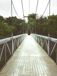 Footbridge over river