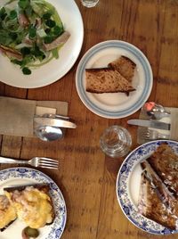 Close-up of food served in plate