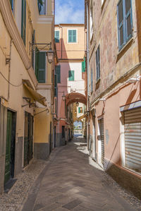 Idyllic alleyway in alassio, a town and comune in the province of savona