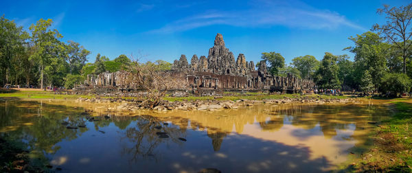 Angkor thom, beautiful landmark of cambodia.