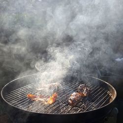 Smoking barbecue