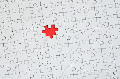 Full frame shot of jigsaw puzzle