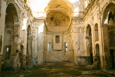 Interior of old ruin