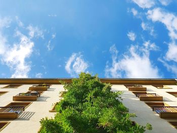 Low angle view of building against sky