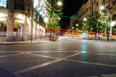 City street at night