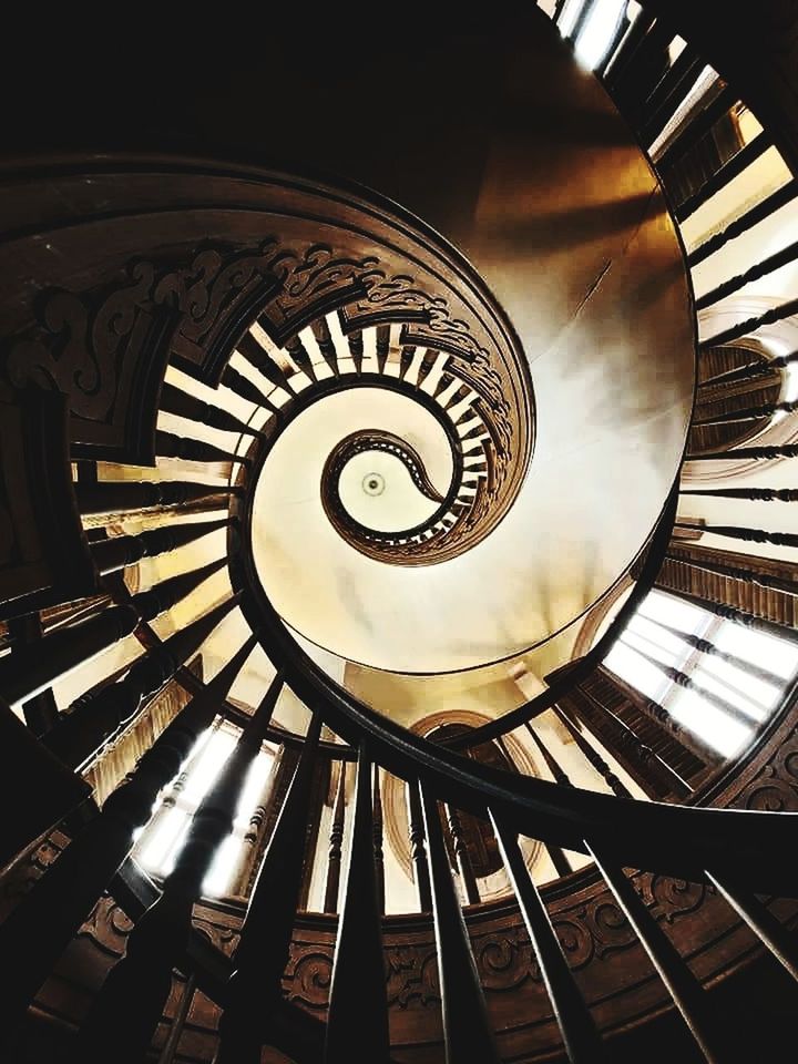 Look up Spiral Staircase Unqiue Moment
