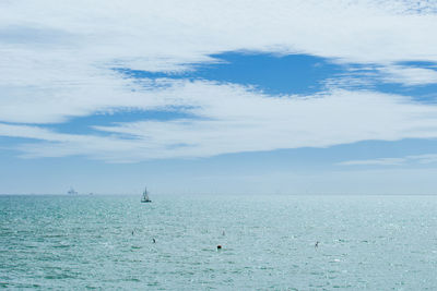 Scenic view of sea against sky