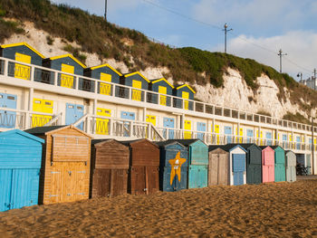 Built structure on beach