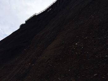 Low angle view of mountain against sky