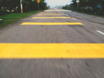 Surface level of wet street