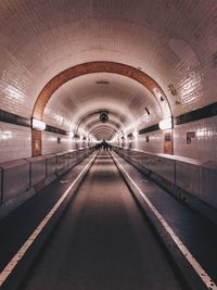 Empty subway tunnel