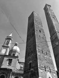 Low angle view of old building against sky