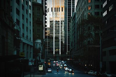Traffic on city street