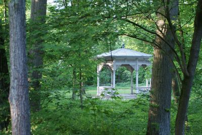 Built structure and trees in park