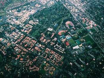 Aerial view of city