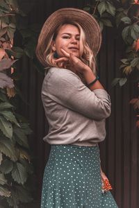 Young woman looking away