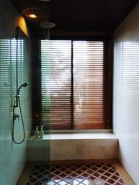 Illuminated electric lamp at home