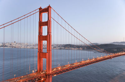 Golden gate bridge against sky