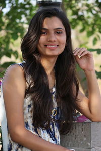 Portrait of a smiling young woman