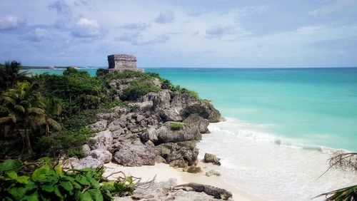 Scenic view of sea against sky