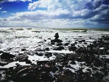 Scenic view of sea against sky