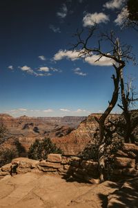 Scenic view of desert against sky