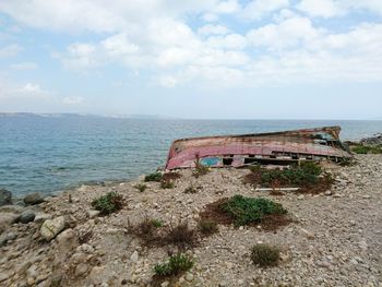 View of calm sea against the sky