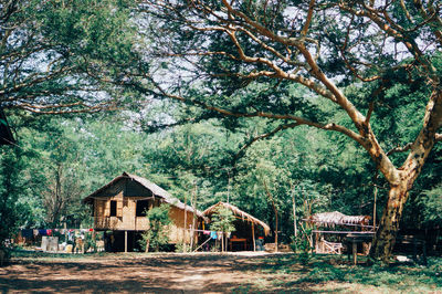 Built structure with trees in background