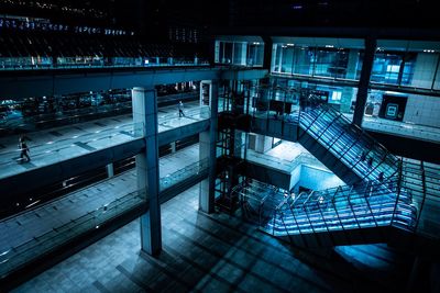 High angle view of modern building