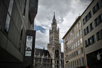 Low angle view of church against sky