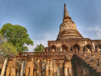 Low angle view of a temple