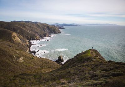 Scenic view of sea against sky