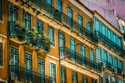 Low angle view of residential building