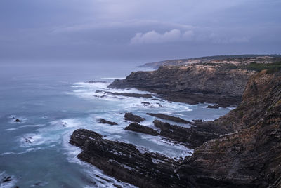 Scenic view of sea against sky